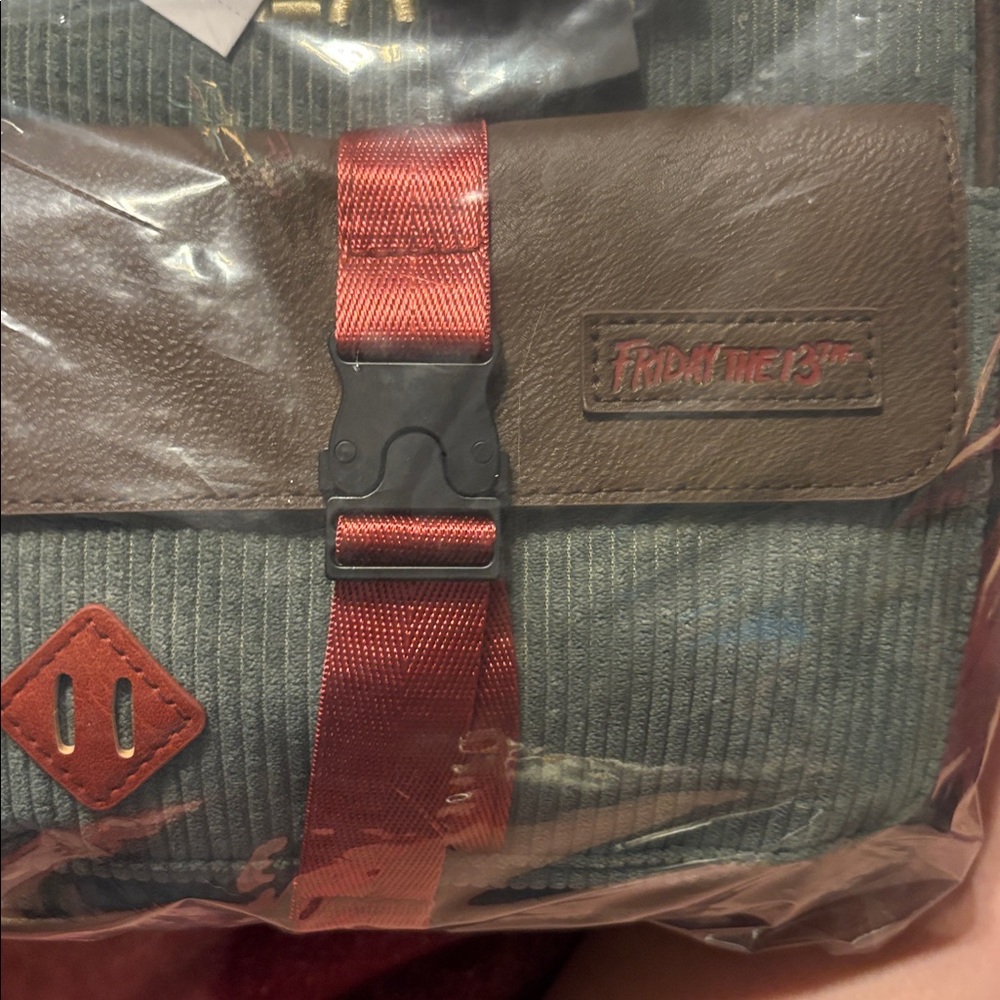 NWT Bioworld Friday The 13th Corduroy Backpack - Picture 4 of 6